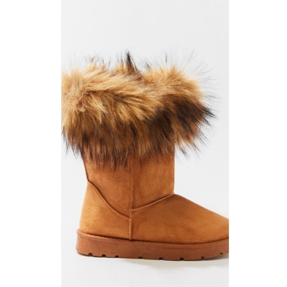 Faux Fur-Trim Ankle Booties - Picture 2 of 3